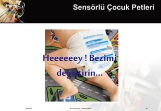 Sensörlü Çocuk Petleri




             Heeeeeey ! Bezimi
               değiştirin…

19.01.2013         Dr. Cenk Tezcan Fütürizm Okulu   40
 