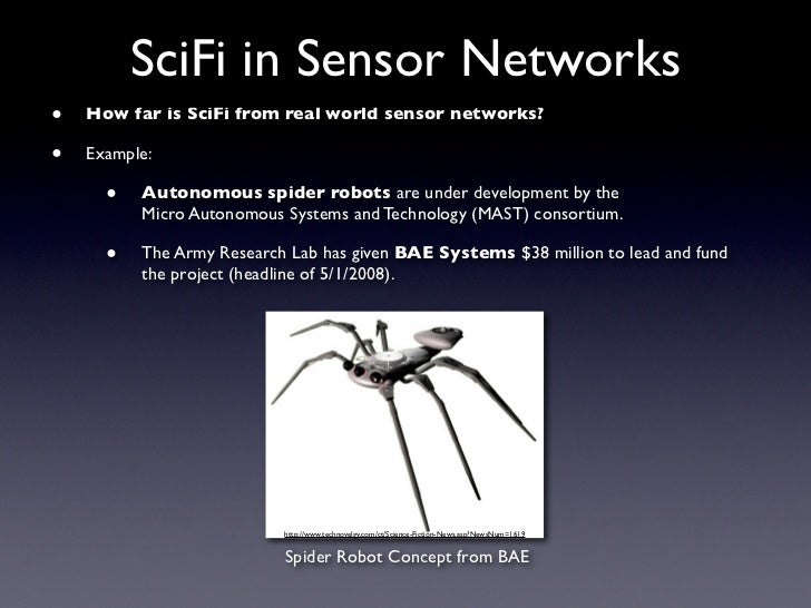 Science Fiction Sensor Networks