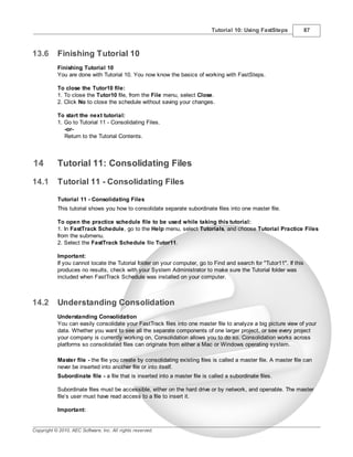 Fast Track Tutorial FastTrack Schedule 10 Tutorials | PDF