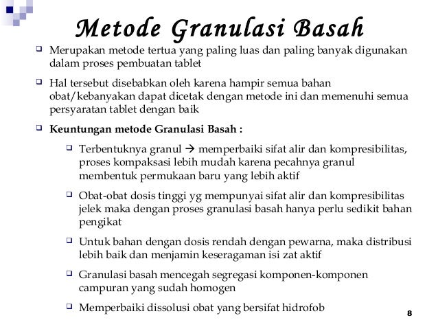GRANULASI BASAH GRANULASI BASAH