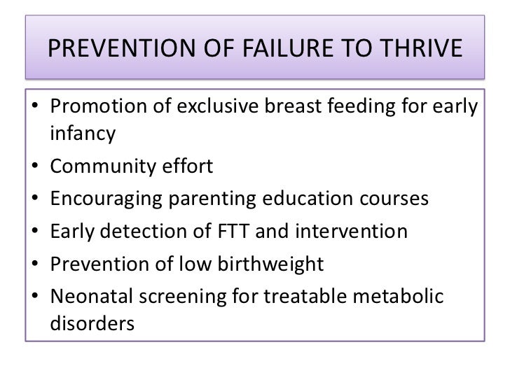 fail to thrive meaning doctor term
