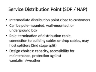 Sdp Distribution FTTH_A_to_Z_ from the CO To home Presentation | PPTX