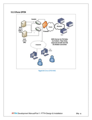FTTH Development Manual/Part 1: FTTH Design & Installation Ch5 - 4
5.2.2 Zhone GPON
Figure 5-4: Zhone GPON NMS
 