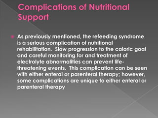 Ftt &types of nutritional support | PPTX