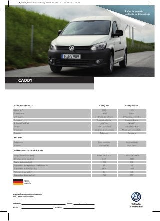 VW_23045_Ficha Tecnica Caddy 19x27 VC.pdf 1 12-09-14 12:27
 