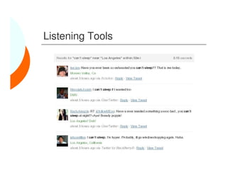 Listening Tools
 