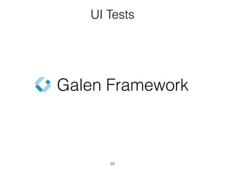 33
Unit Tests - Stores
 