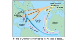 So this is what mercantilism looked like for trade of goods...
 