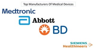 Top Manufacturers Of Medical Devices
 