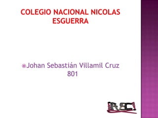  Johan   Sebastián Villamil Cruz
                801
 