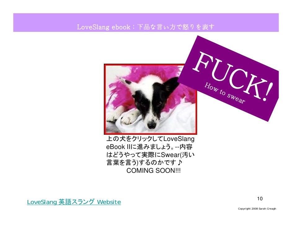 F Ck English Slang Ebook 英語スラング F Ck English Slang Ebook 英語スラング
