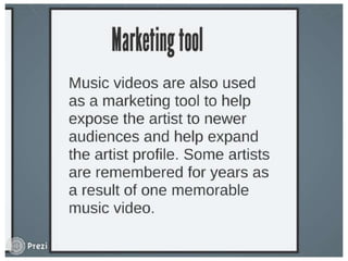 Functions of a music video