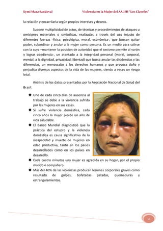 MALTRATO EN LA MUJER