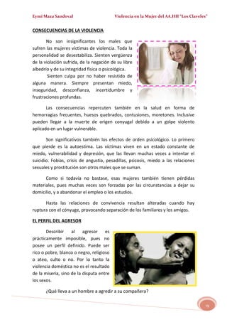 MALTRATO EN LA MUJER