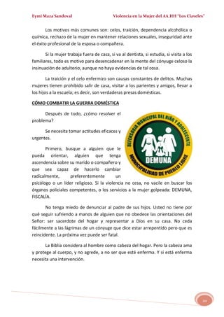 MALTRATO EN LA MUJER