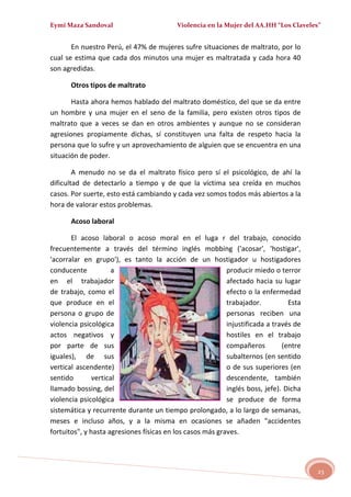 MALTRATO EN LA MUJER