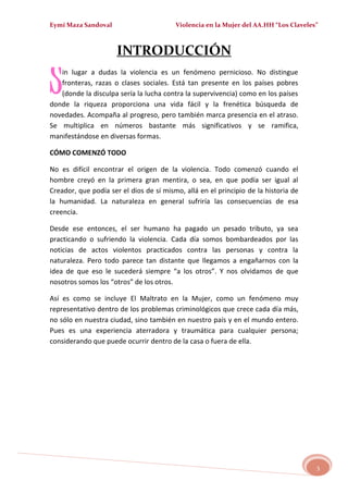 MALTRATO EN LA MUJER