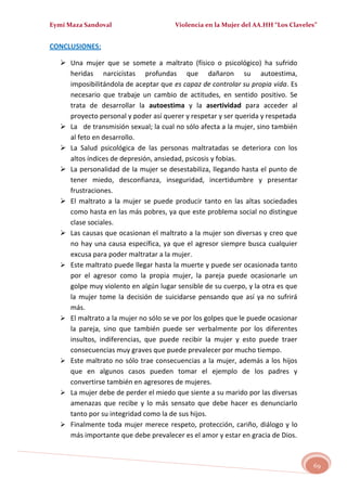 MALTRATO EN LA MUJER