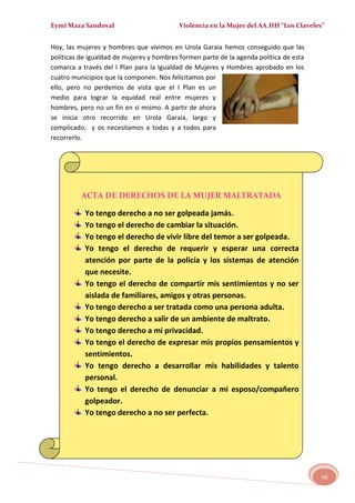 MALTRATO EN LA MUJER