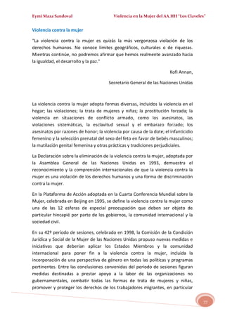 MALTRATO EN LA MUJER