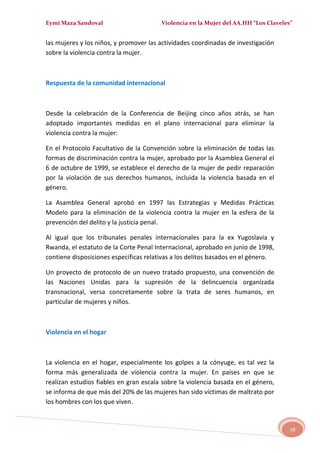 MALTRATO EN LA MUJER