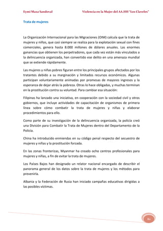 MALTRATO EN LA MUJER