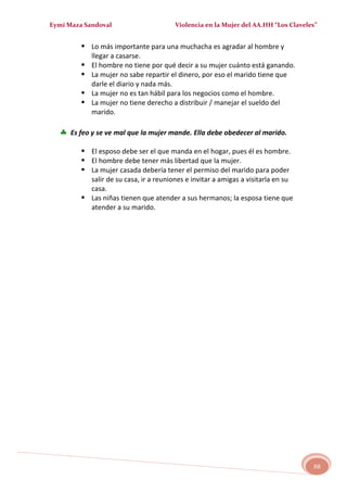 MALTRATO EN LA MUJER