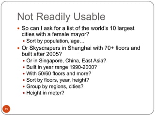 Wiki : the Web in the Small15With man power!