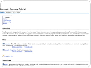 “What structure” & “How to get it” A Little More Structure  Knowledge ManagementQuantity (count, types)  Quality (consistent, complete)Data in Triples  Ontology ReasoningApproachesWikis for MetadataMetadata for Wikis32