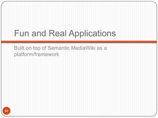 Popular Semantic WikisSome Examples 39