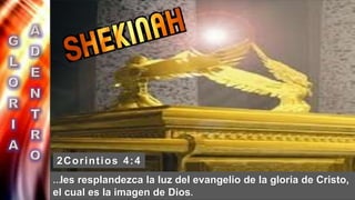 2Corintios 4:4
…les resplandezca la luz del evangelio de la gloria de Cristo,
el cual es la imagen de Dios.
 