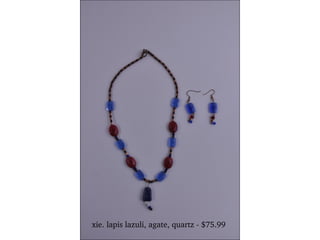 xie. lapis lazuli, agate, quartz - $75.99 
