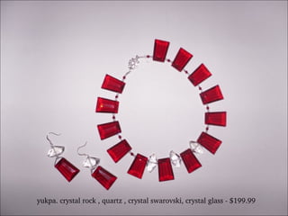 yukpa. crystal rock , quartz , crystal swarovski, crystal glass - $199.99 