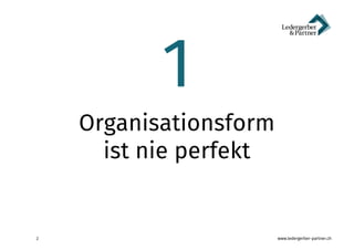 www.ledergerber-partner.ch2
1
Organisationsform
ist nie perfekt
 