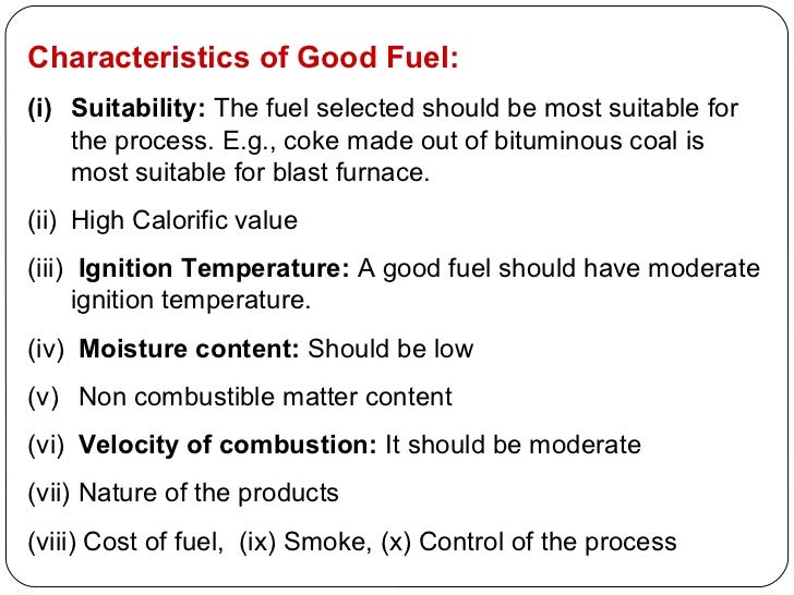 Fuel and combustion
