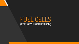 FUEL CELLS
(ENERGY PRODUCTION)
 
