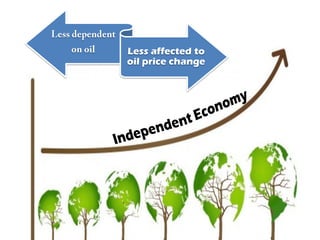Less affected to
oil price change
 