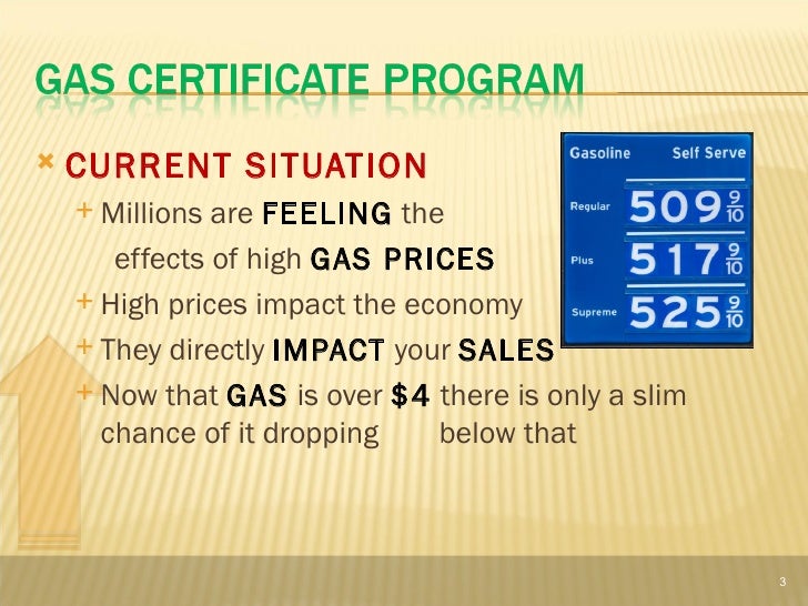 Fuel Certificate Program