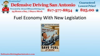 Fuel Economy With New Legislation
 