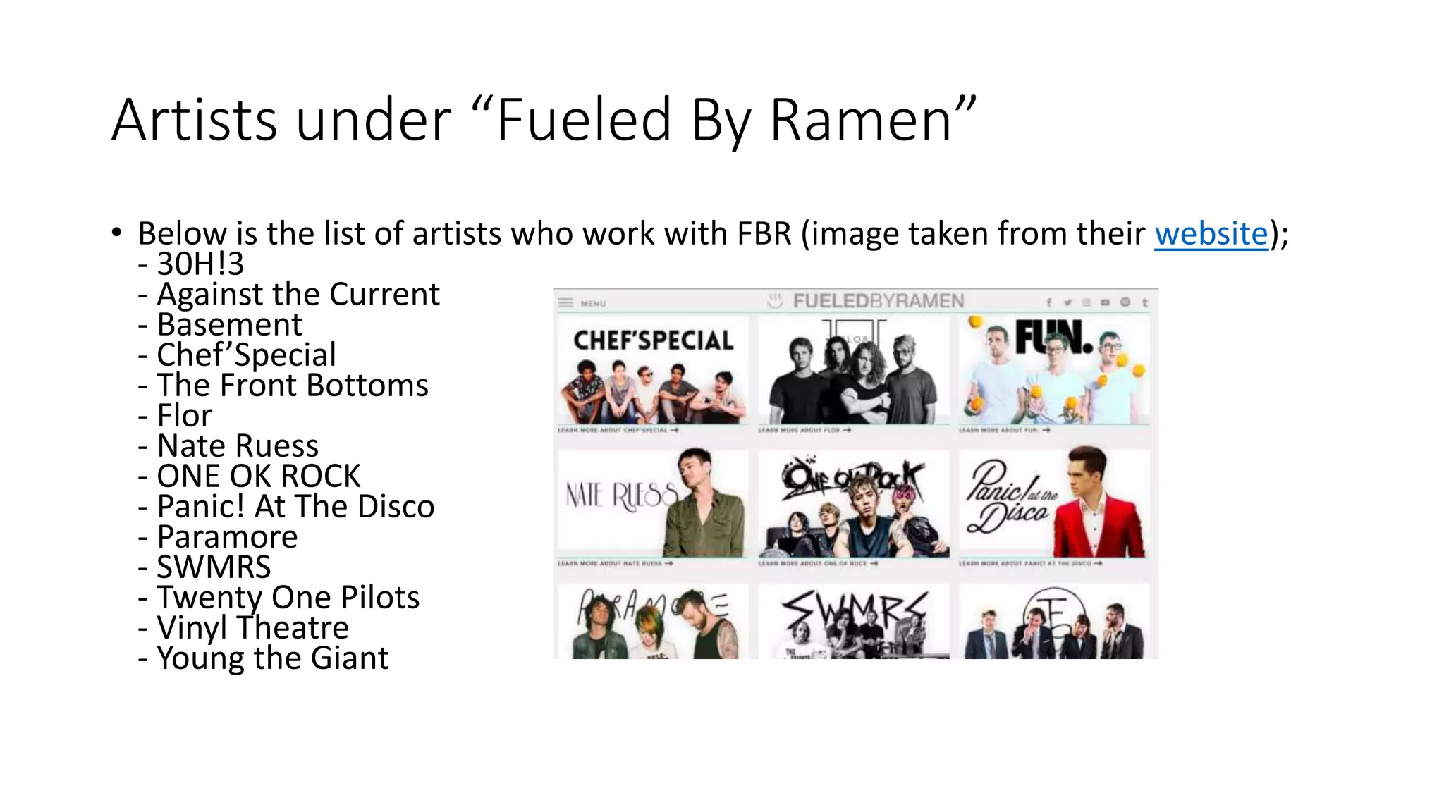 Fueled by ramen PPT