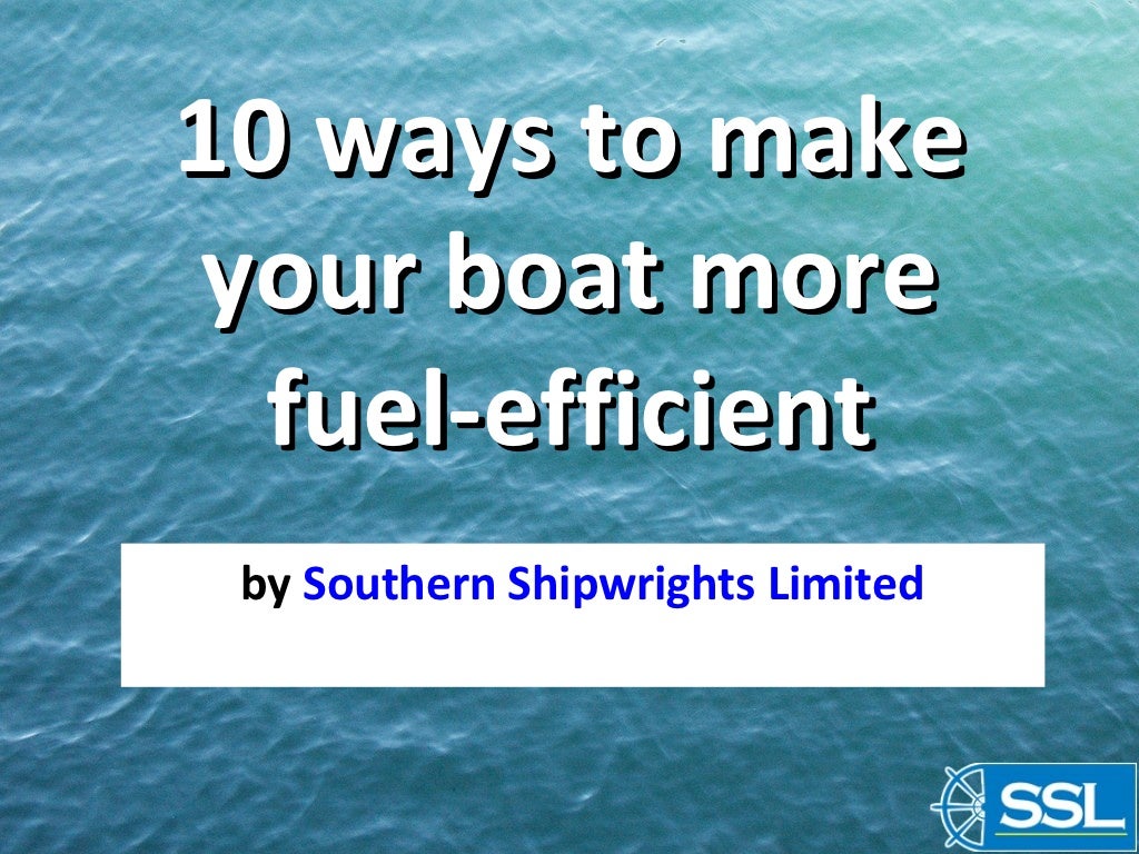Fuel efficiency tips for outboard motors