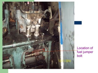 Location of
fuel jumper
bolt
 