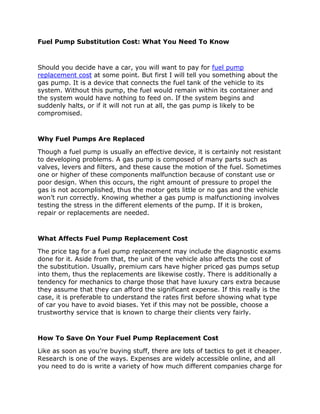 Fiat Fuel Pump Replacement The Cost Breakdown - twhw66k