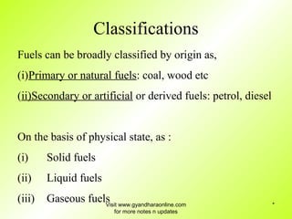 Fuels ppts 674816 | PPT | Chemistry | Science