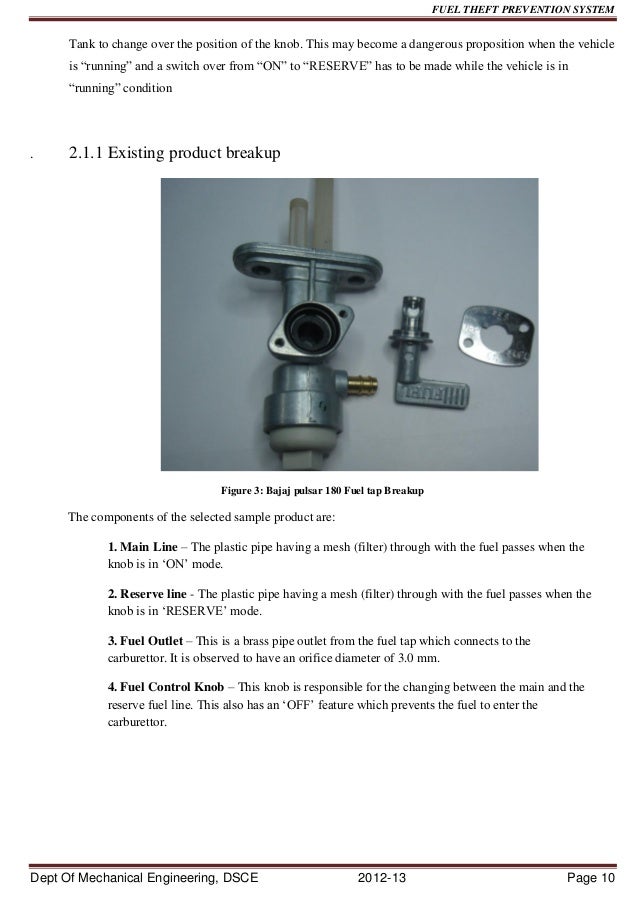 Fuel theft prevention system