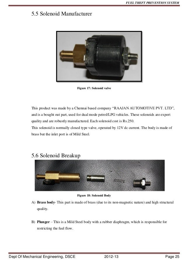 Fuel theft prevention system