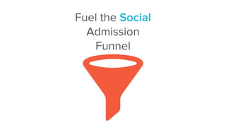 Fuel the Social  
Admission
Funnel
 