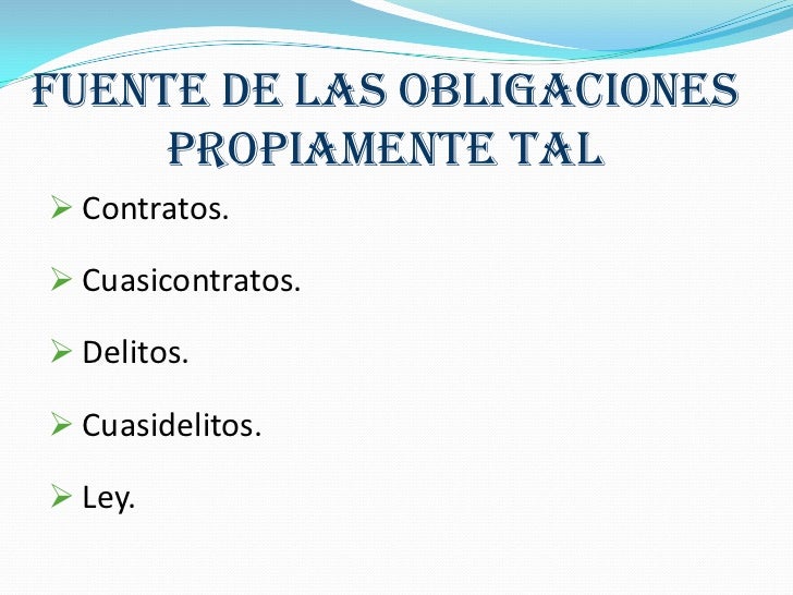Fuente de las obligaciones