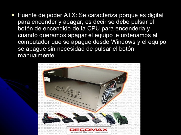 Fuente de poder de una pc