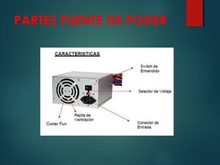 PARTES FUENTE DE PODER
 